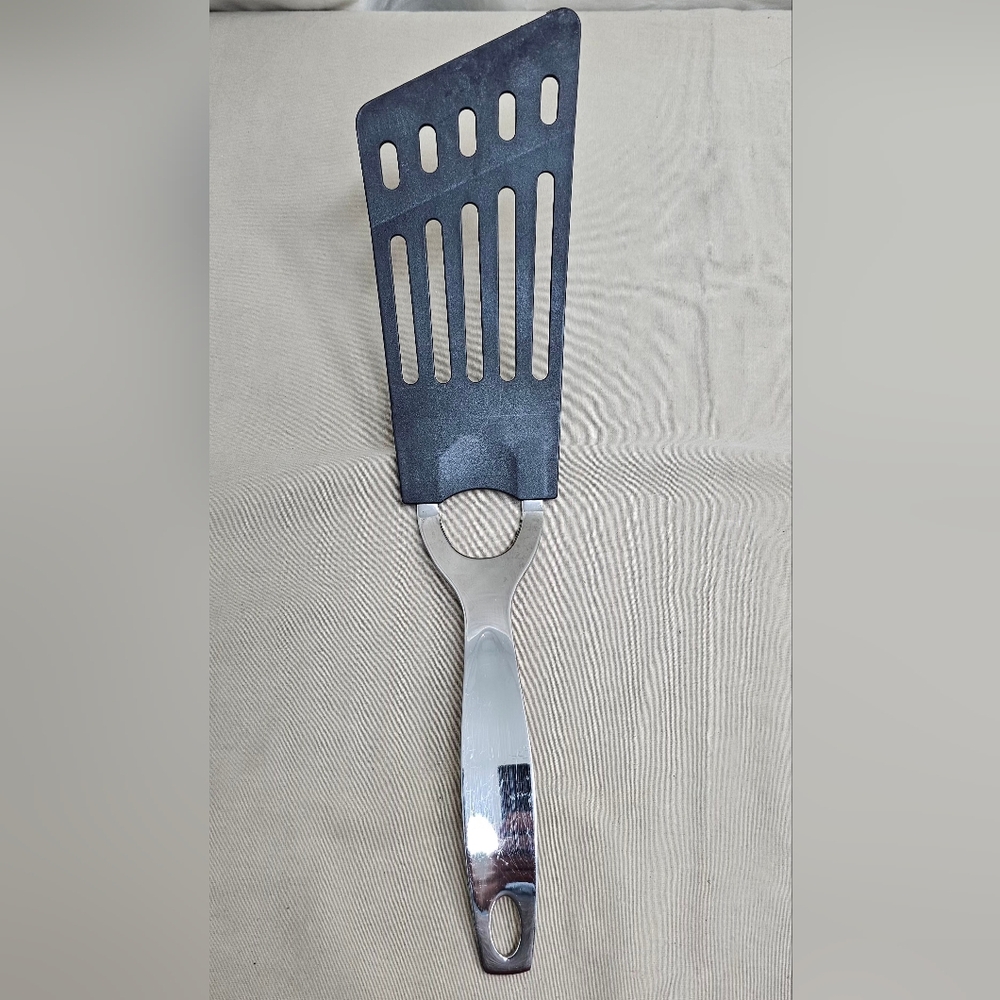 Oneida 13" Slotted Spatula Turner – Stainless Steel & Black Nylon Kitchen Tool